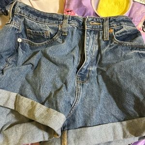 Denim shorts